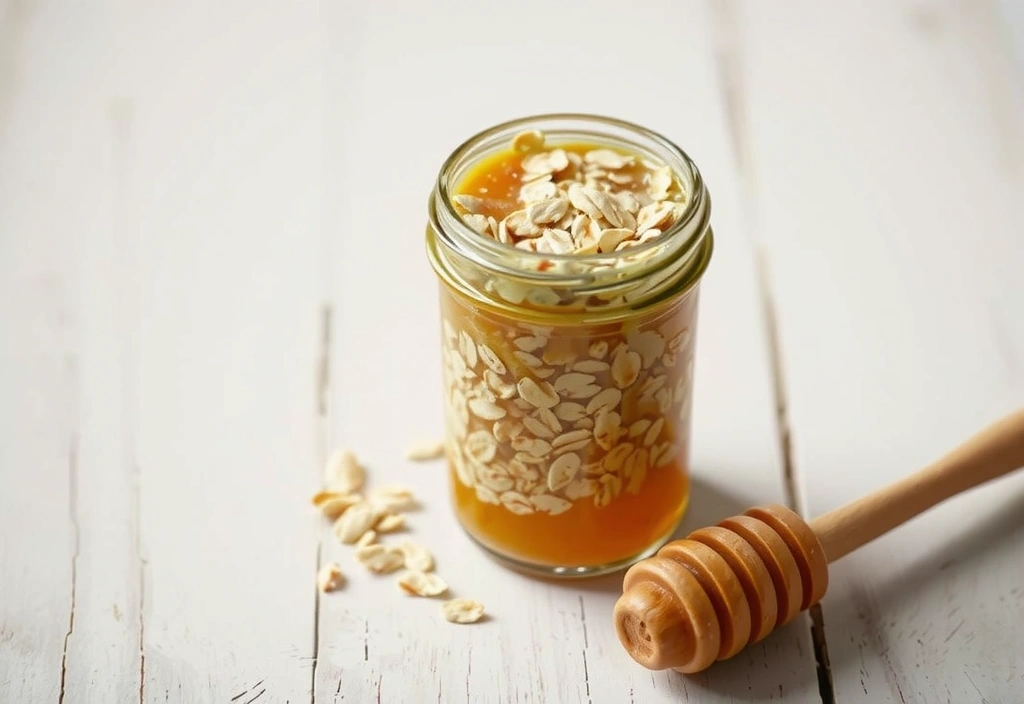 Textura de mascarilla de avena